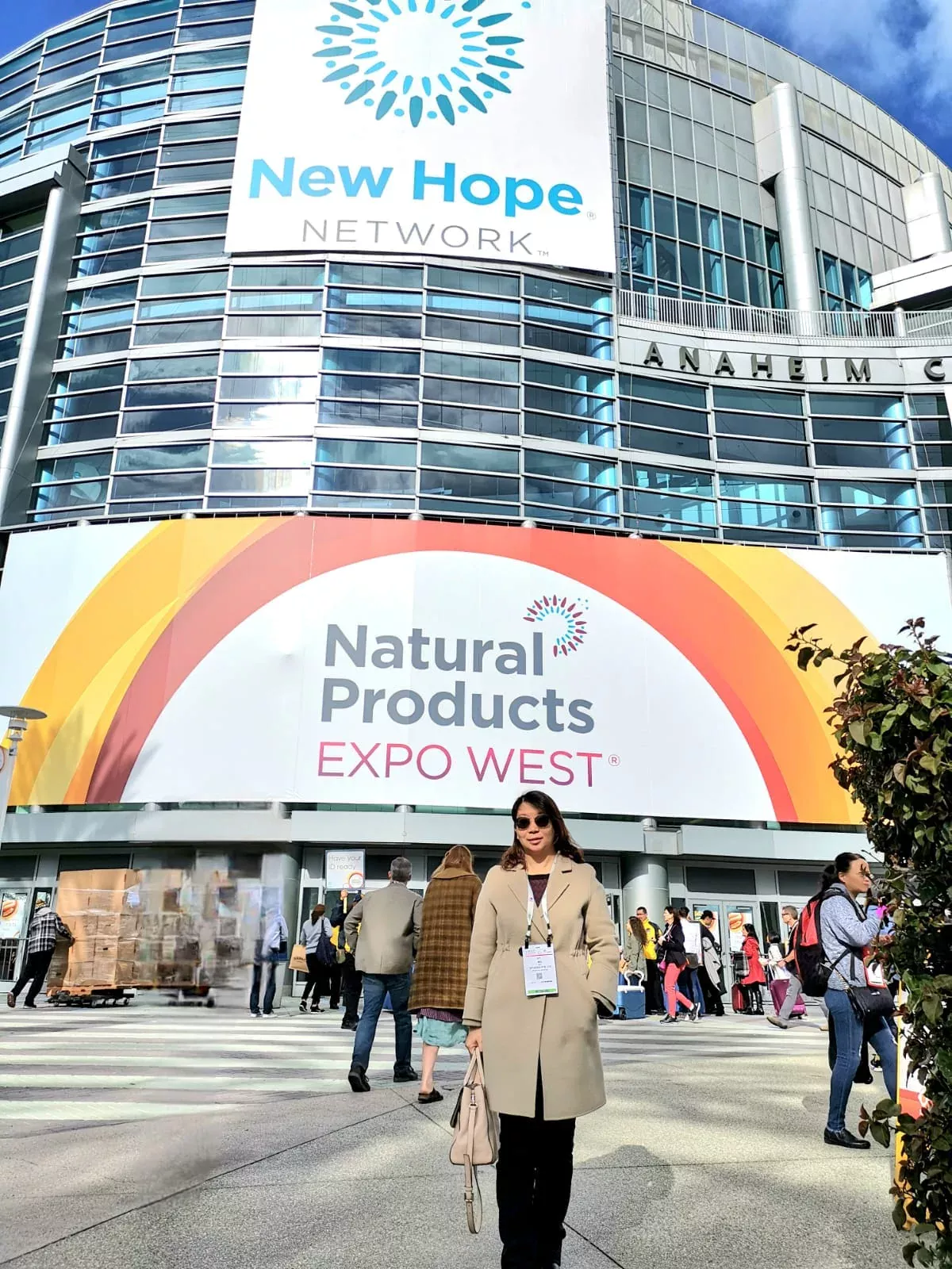 Ivy Ng conducting product sourcing and industry research at Natural Products Expo West